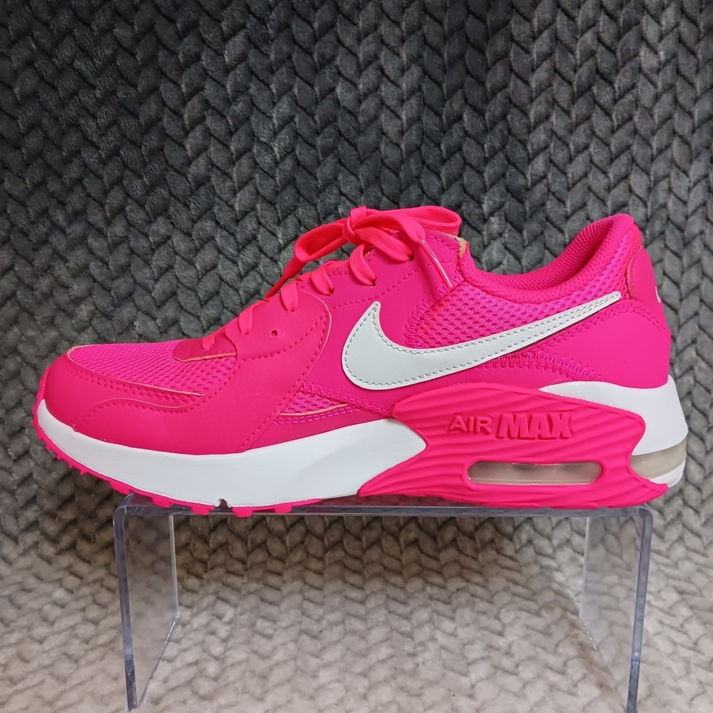 Nike Air Max Women’s Athletic Sneakers in Bright Pink with White Swoosh - Picture 10 of 15